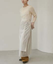 シアー スカートセット キャミワンピース