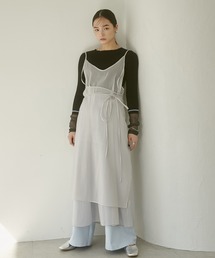 hunch（ハンチ）の「シアー スカートセット キャミワンピース（ワンピース）」