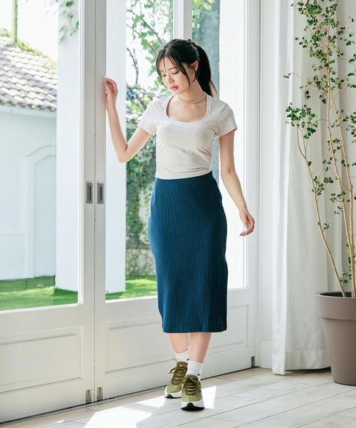 【NIKE】★ニット レディース スリム リブ ミディ スカート★ NIKE】☆ニット レディース スリム リブ ミディ スカート