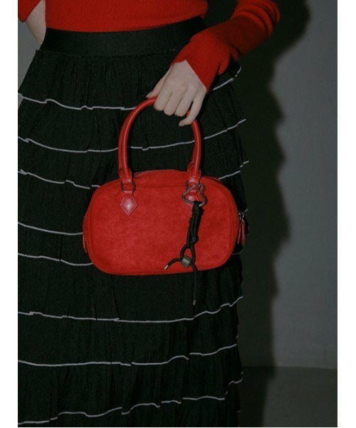 AMAIL（アマイル）の「CHARM SUEDE ハンドバッグ（ショルダーバッグ・レディース・ブラック/レッド/ブラウン系その他・FREE）」の19枚目の写真