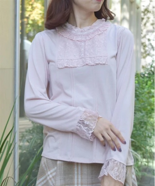 axes femme(アクシーズファム)の「静電気防止レース切替インナー(その他アンダーウェア/インナー・レディース・キナリ/ピンク/ブラック・FREE)」の3枚目の写真