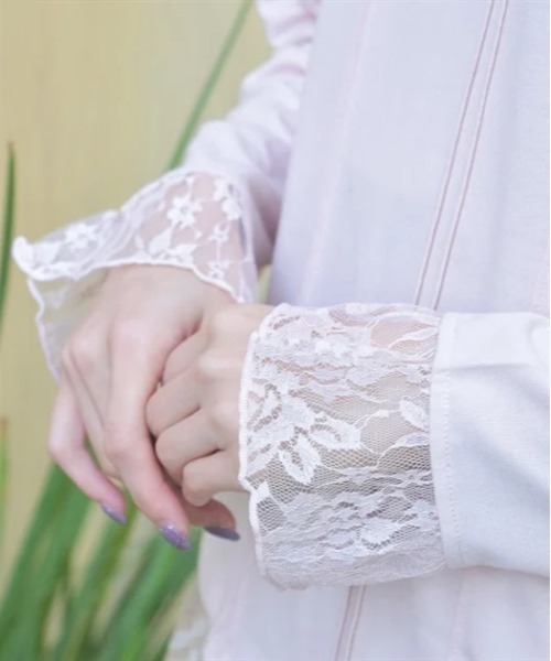 axes femme(アクシーズファム)の「静電気防止レース切替インナー(その他アンダーウェア/インナー・レディース・キナリ/ピンク/ブラック・FREE)」の5枚目の写真