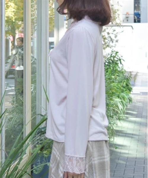 axes femme(アクシーズファム)の「静電気防止レース切替インナー(その他アンダーウェア/インナー・レディース・キナリ/ピンク/ブラック・FREE)」の7枚目の写真