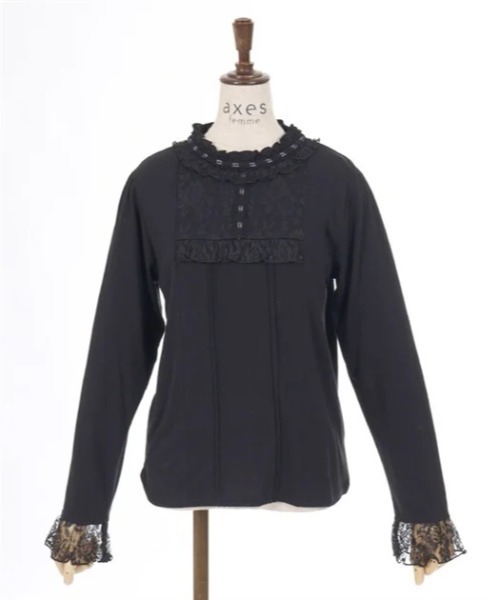 axes femme(アクシーズファム)の「静電気防止レース切替インナー(その他アンダーウェア/インナー・レディース・キナリ/ピンク/ブラック・FREE)」の12枚目の写真