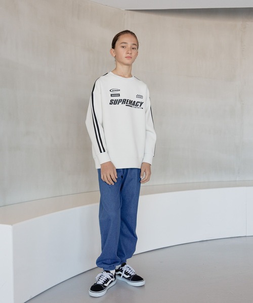 スゴラクストレッチカットジョグパンツ/147193（デニムパンツ