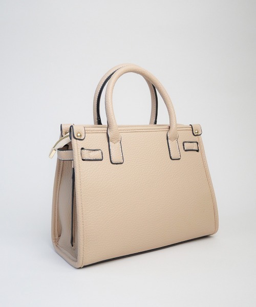 CURI BISCUI(キュリ ビスキュイ)の「メタルベルトデザイン シンプルトートバッグ(ハンドバッグ・レディース・ベージュ/ブラック・FREE)」の12枚目の写真