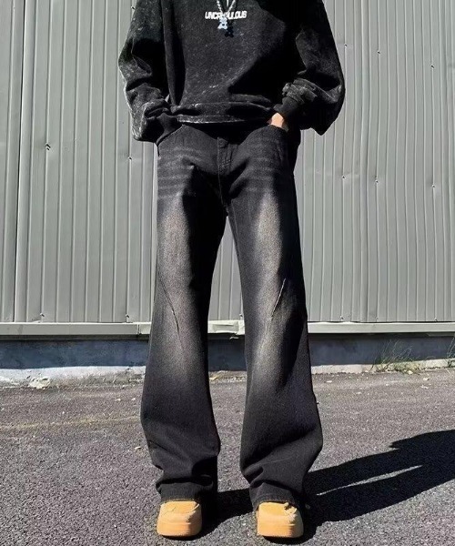 REBALANCE（リバランス）の「ワイドデザインデニム（デニムパンツ・メンズ・A・X-LARGE/LARGE/MEDIUM）」の2枚目の写真