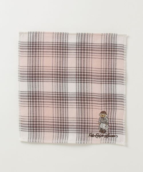 Polo ベア チェック コットン テリー ハンド タオル（ハンカチ/ハンド