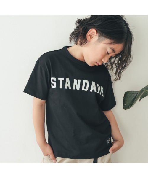 ZERO standerd（ゼロスタンダード）の「ゼロスタンダード STANDARDTシャツ（Tシャツ/カットソー・キッズ・ネイビー/レッド/オフホワイト/アイボリー/ブラック・100cm/110cm/120cm/130cm/140cm/150cm/160cm）」の3枚目の写真