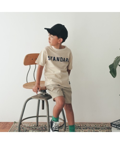 ZERO standerd（ゼロスタンダード）の「ゼロスタンダード STANDARDTシャツ（Tシャツ/カットソー・キッズ・ネイビー/レッド/オフホワイト/アイボリー/ブラック・100cm/110cm/120cm/130cm/140cm/150cm/160cm）」の21枚目の写真