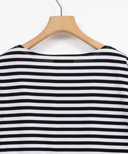 Rie Miller（リエミラー）の「《オールシーズン対応》GIZA COTTON天竺ボーダープルオーバーカットソー（Tシャツ/カットソー・レディース・ブラック系その他3/グレー系その他/ブルー系その他3・38）」の20枚目の写真