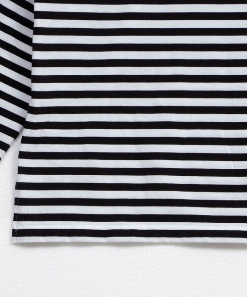 Rie Miller（リエミラー）の「《オールシーズン対応》GIZA COTTON天竺ボーダープルオーバーカットソー（Tシャツ/カットソー・レディース・ブラック系その他3/グレー系その他/ブルー系その他3・38）」の21枚目の写真