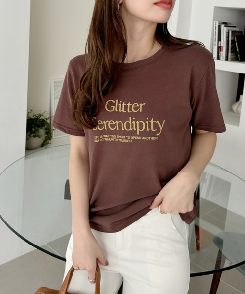 Ada.(エイダ)の「表面感 ロゴ ベーシック Tシャツ(Tシャツ/カットソー・レディース・ホワイト/ブラウン/レッド/グレー・FREE)」の11枚目の写真