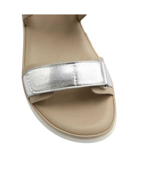 MODE KAORI(モードカオリ)の「ダブルベルクロスポーツサンダル/21529(サンダル・レディース・ブラック/ライトベージュ/シルバー・22.5cm/23cm/23.5cm/24cm/24.5cm/25cm)」の6枚目の写真