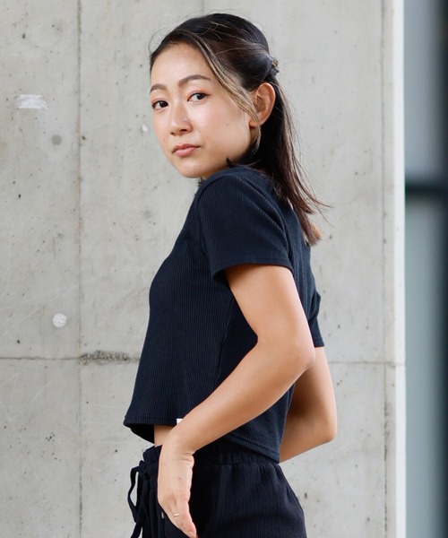 BILLABONG(ビラボン)の「BILLABONG/ビラボン 2WAYミニTシャツ BF013-217(Tシャツ/カットソー・レディース・ホワイト/ピンク/ブラック・L/M)」の10枚目の写真