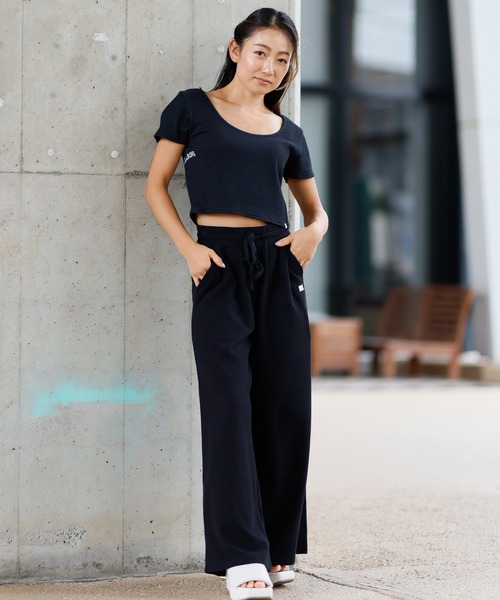BILLABONG(ビラボン)の「BILLABONG/ビラボン 2WAYミニTシャツ BF013-217(Tシャツ/カットソー・レディース・ホワイト/ピンク/ブラック・L/M)」の12枚目の写真