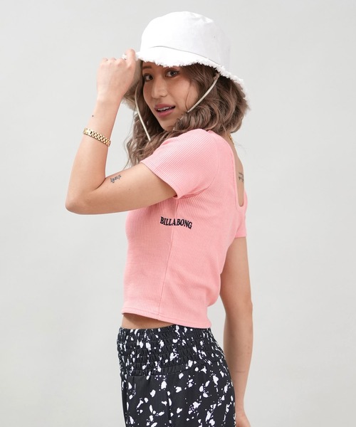 BILLABONG(ビラボン)の「BILLABONG/ビラボン 2WAYミニTシャツ BF013-217(Tシャツ/カットソー・レディース・ホワイト/ピンク/ブラック・L/M)」の18枚目の写真