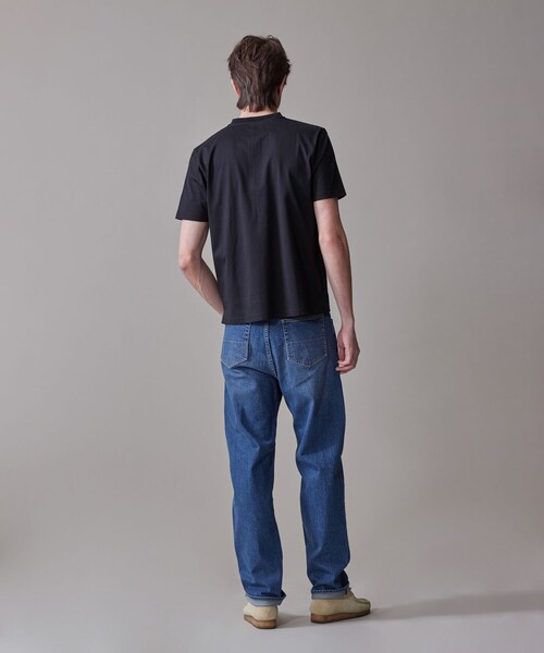 J.PRESS(ジェイプレス)の「シルケット天竺ヘンリーネック Tシャツ(Tシャツ/カットソー・メンズ・アイボリー系/ブラック系・MEDIUM/X-LARGE/LARGE)」の5枚目の写真
