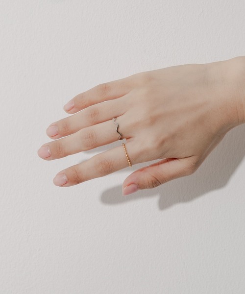 SMELLY（スメリー）の「ステンレスボール2セットリング（リング・レディース・シルバー系その他・-）」の2枚目の写真