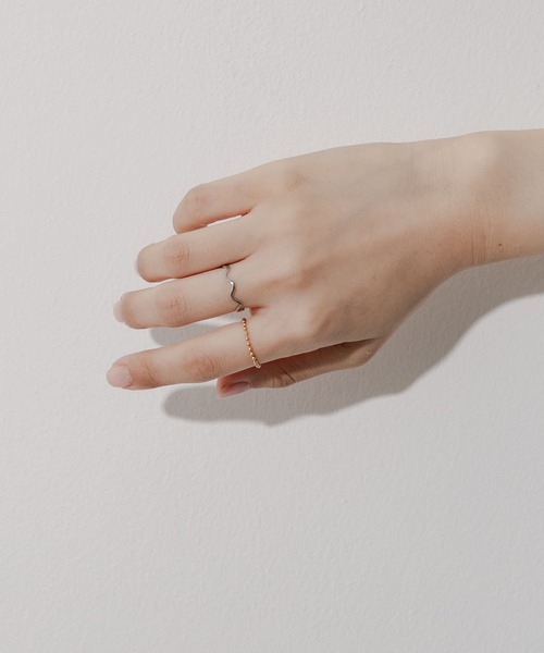 SMELLY（スメリー）の「ステンレスボール2セットリング（リング・レディース・シルバー系その他・-）」の3枚目の写真