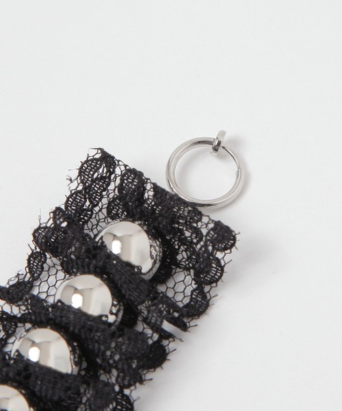 tiny tiny（ティニーティニー）の「レースシューチャーム[tiny tiny(ティニーティニー)]（シューズアクセサリー・レディース・ブラック/ホワイト・0）」の4枚目の写真