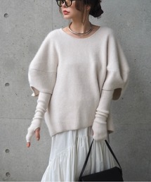 GiGi。LAULENニットホワイト LAULEN｜ローレンのニット/セーター（ホワイト/白色系）通販