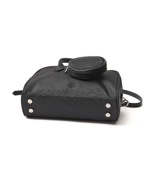 ROSE BUD(ローズバッド)の「(BEAURE)MINI BOSTON WITH ROUND POUCH(ボストンバッグ・レディース・ブラック/レッド・ONE SIZE)」の6枚目の写真