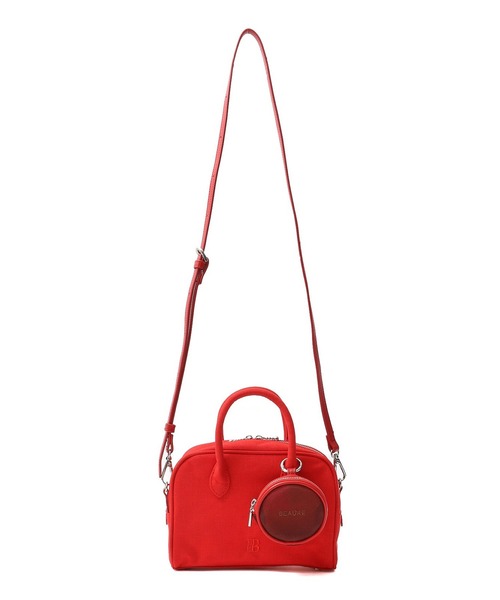 ROSE BUD(ローズバッド)の「(BEAURE)MINI BOSTON WITH ROUND POUCH(ボストンバッグ・レディース・ブラック/レッド・ONE SIZE)」の14枚目の写真