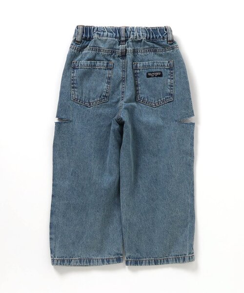 BREEZE（ブリーズ）の「【ジュニア対応】カットアウトデニムパンツ（デニムパンツ・キッズ・ネイビー/サックスブルー・90/100/110/120/130/140）」の7枚目の写真