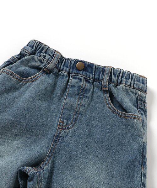 BREEZE（ブリーズ）の「【ジュニア対応】カットアウトデニムパンツ（デニムパンツ・キッズ・ネイビー/サックスブルー・90/100/110/120/130/140）」の8枚目の写真