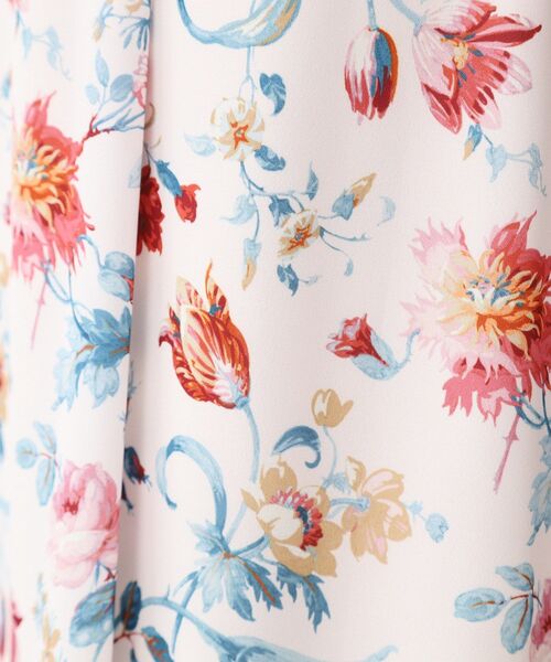 LAURA ASHLEY(ローラアシュレイ)の「【洗える/同柄アイテムあり】ローザリンド柄シフォンスカート(スカート・レディース・ホワイト系1/ネイビー系・38/40)」の10枚目の写真