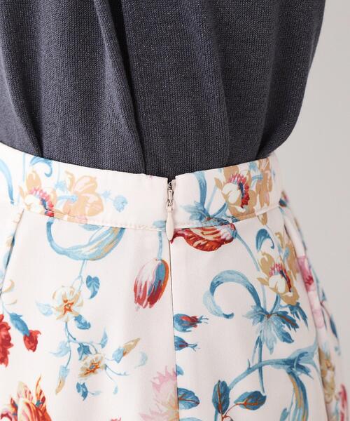 LAURA ASHLEY(ローラアシュレイ)の「【洗える/同柄アイテムあり】ローザリンド柄シフォンスカート(スカート・レディース・ホワイト系1/ネイビー系・38/40)」の5枚目の写真