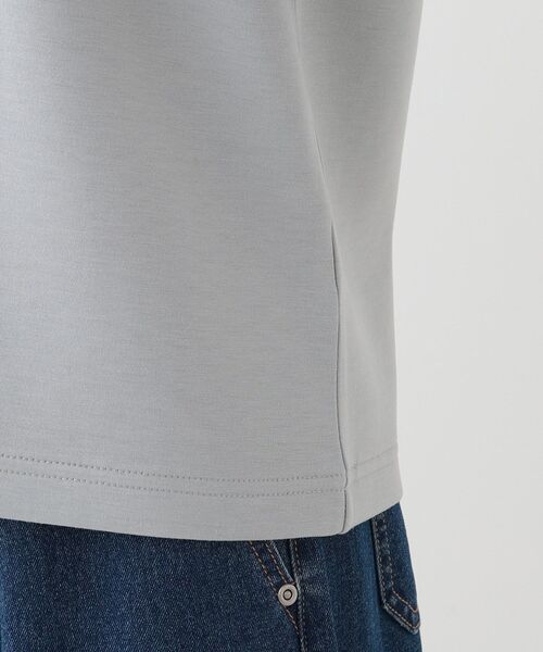 DRESKIP(ドレスキップ)の「大人上品 お袖チュール刺繍 切替トップス(Tシャツ/カットソー・レディース・アイボリー/サックスブルー/チャコールグレー・04/03/02/01)」の6枚目の写真