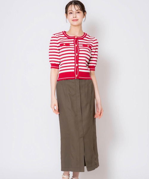 NOELA(ノエラ)の「カツラギペンシルスカート(スカート・レディース・オフホワイト/カーキ/サックスブルー・S/M)」の2枚目の写真