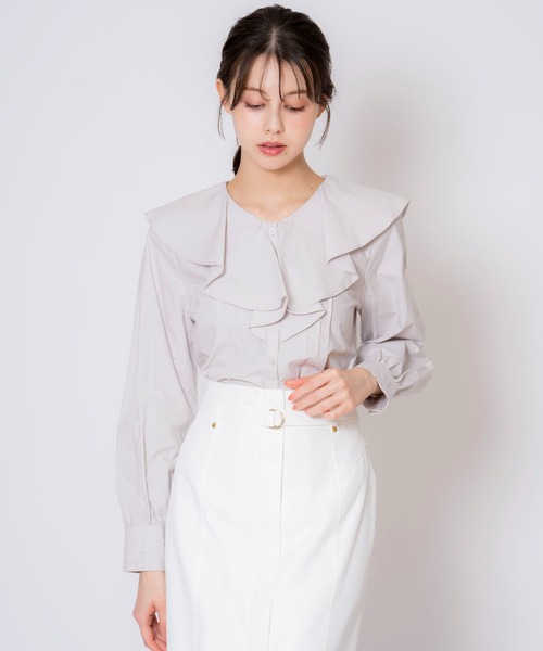 NOELA(ノエラ)の「カツラギペンシルスカート(スカート・レディース・オフホワイト/カーキ/サックスブルー・S/M)」の15枚目の写真