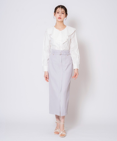 NOELA(ノエラ)の「カツラギペンシルスカート(スカート・レディース・オフホワイト/カーキ/サックスブルー・S/M)」の21枚目の写真