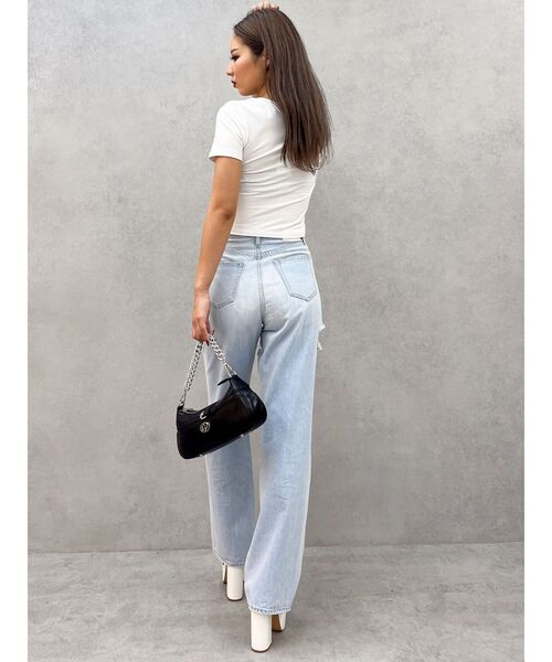 GYDA(ジェイダ)の「GLITTER GD Tシャツ(Tシャツ/カットソー・レディース・ピンク/ライトイエロー/オフホワイト/ブラック・FREE)」の14枚目の写真