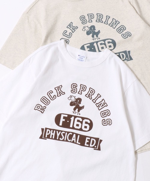 Champion（チャンピオン）の「Champion/チャンピオン コットンUSA カレッジロゴプリント ワンポイント刺繍 半袖Tシャツ/リンガーT/レディース メンズ（Tシャツ/カットソー・メンズ・ホワイト系その他5/グレー/ホワイト系その他2/ホワイト系その他4/スミクロ/ネイビー/ブルー系その他/ホワイト/ホワイト系その他/ホワイト系その他3/グレー系その他/ブルー系その他2/ブラック系その他/ベージュ系その他/ホワイト系その他6/ホワイト系その他7/ホワイト系/ホワイト系1/ブラック系その他2/グリーン/オートミール/ブラック系その他3/ホワイト系2/ベージュ系その他2・M/L/XL）」の9枚目の写真