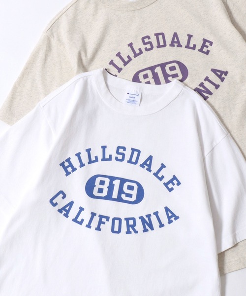 Champion（チャンピオン）の「Champion/チャンピオン コットンUSA カレッジロゴプリント ワンポイント刺繍 半袖Tシャツ/リンガーT/レディース メンズ（Tシャツ/カットソー・メンズ・ホワイト系その他5/グレー/ホワイト系その他2/ホワイト系その他4/スミクロ/ネイビー/ブルー系その他/ホワイト/ホワイト系その他/ホワイト系その他3/グレー系その他/ブルー系その他2/ブラック系その他/ベージュ系その他/ホワイト系その他6/ホワイト系その他7/ホワイト系/ホワイト系1/ブラック系その他2/グリーン/オートミール/ブラック系その他3/ホワイト系2/ベージュ系その他2・M/L/XL）」の11枚目の写真