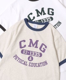 Lazar（ラザル）の「Champion/チャンピオン コットンUSA カレッジロゴプリント ワンポイント刺繍 半袖Tシャツ/リンガーT/レディース メンズ（Tシャツ/カットソー）」