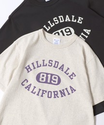 Lazar（ラザル）の「Champion/チャンピオン コットンUSA カレッジロゴプリント ワンポイント刺繍 半袖Tシャツ/リンガーT/レディース メンズ（Tシャツ/カットソー）」