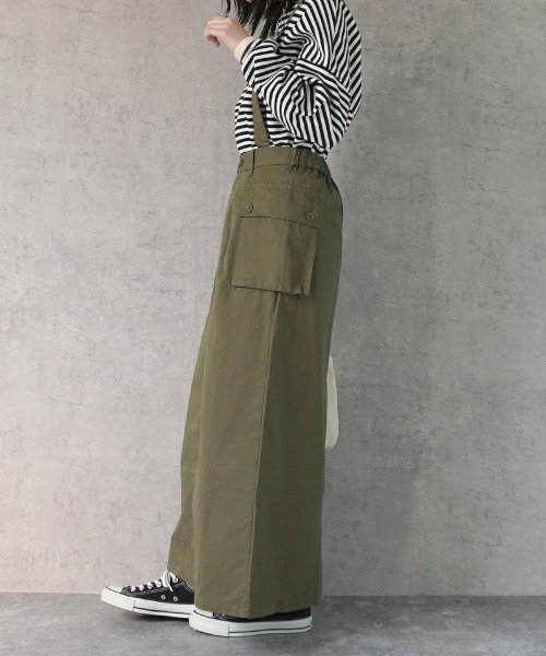SELECT LEVERY(セレクトリベリー)の「サス付きミリタリースカート(スカート・レディース・カーキ/ブラック/ベージュ・SMALL/MEDIUM/LARGE/X-LARGE)」の5枚目の写真