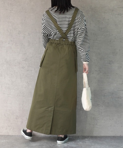 SELECT LEVERY(セレクトリベリー)の「サス付きミリタリースカート(スカート・レディース・カーキ/ブラック/ベージュ・SMALL/MEDIUM/LARGE/X-LARGE)」の6枚目の写真
