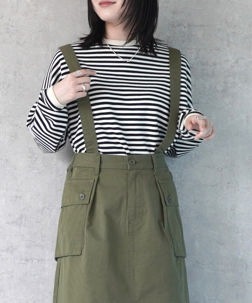 SELECT LEVERY(セレクトリベリー)の「サス付きミリタリースカート(スカート・レディース・カーキ/ブラック/ベージュ・SMALL/MEDIUM/LARGE/X-LARGE)」の7枚目の写真
