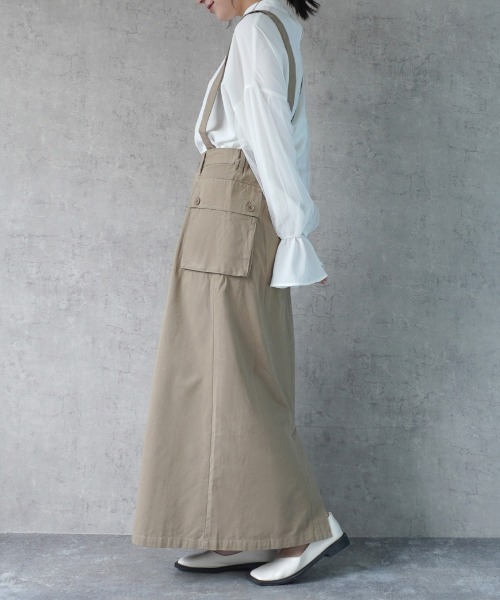 SELECT LEVERY(セレクトリベリー)の「サス付きミリタリースカート(スカート・レディース・カーキ/ブラック/ベージュ・SMALL/MEDIUM/LARGE/X-LARGE)」の22枚目の写真