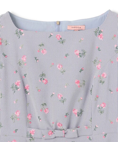 TOCCA(トッカ)の「BUD OF ROSA ドレス(ワンピース・レディース・ブルー系7/ネイビー系7・0/00/2/4/6)」の16枚目の写真