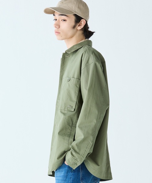 LACOSTE（ラコステ）の「コットンツイルワークシャツジャケット（シャツ/ブラウス・メンズ・ベージュ/カーキ/ネイビー・40/38/39/41）」の5枚目の写真