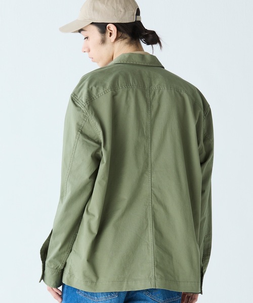 LACOSTE（ラコステ）の「コットンツイルワークシャツジャケット（シャツ/ブラウス・メンズ・ベージュ/カーキ/ネイビー・40/38/39/41）」の6枚目の写真