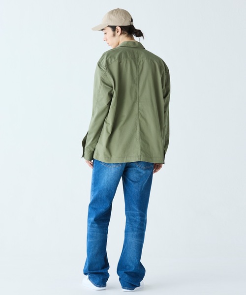 LACOSTE（ラコステ）の「コットンツイルワークシャツジャケット（シャツ/ブラウス・メンズ・ベージュ/カーキ/ネイビー・40/38/39/41）」の10枚目の写真