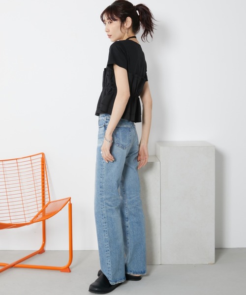 Auntie Rosa Holiday(アンティローザホリデー)の「ビスチェレイヤードTEE(Tシャツ/カットソー・レディース・ブラック/グレイッシュベージュ・FREE)」の11枚目の写真